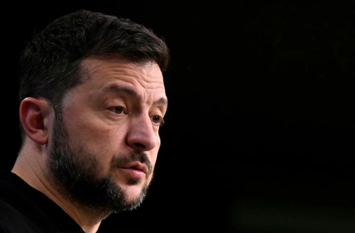 Le président ukrainien Volodymyr Zelensky à Bruxelles, le 19 décembre 2024