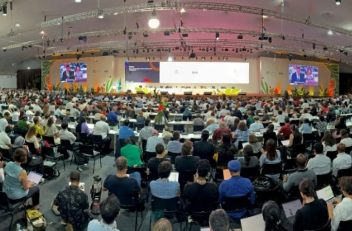 Session plénière de la COP30 à Belem, Brésil, le 22 novembre 2025