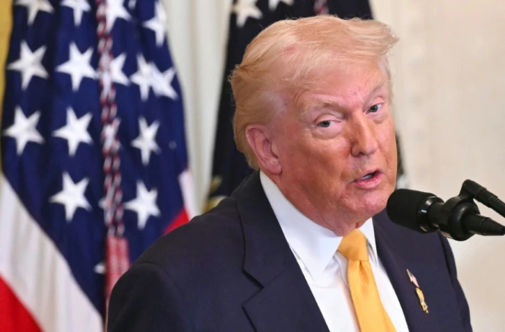 Le président américain Donald Trump le 18 février 2026 à la Maison Blanche à Washington 