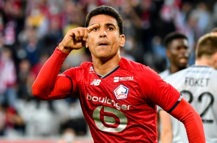 Le milieu de Lille Benjamin André vient de marquer contre Reims, le 22 septembre 2021 à Villeneuve-d'Ascq