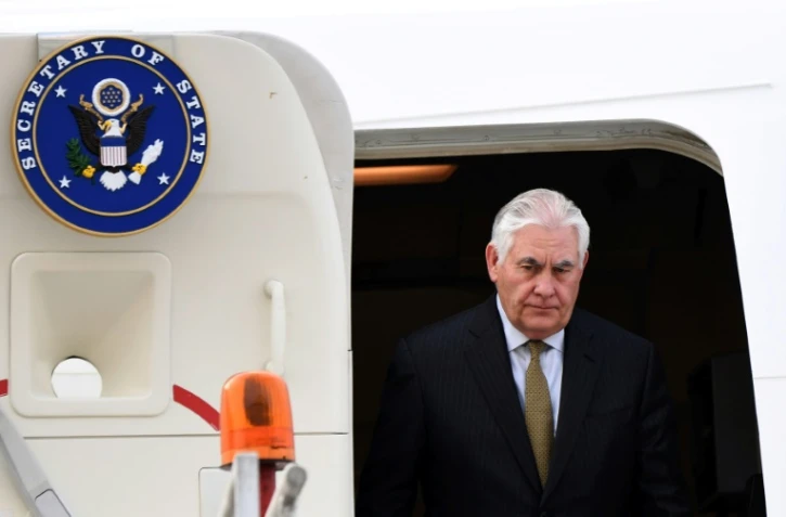 Le secrétaire d'Etat américain Rex Tillerson à son arrivée à Mexico, le 1er février 2018