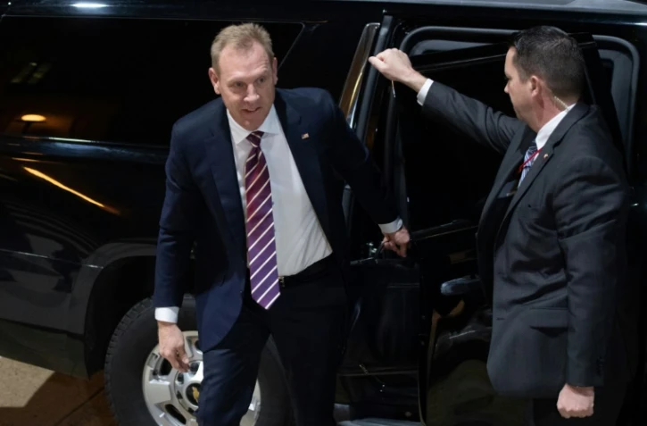 Le ministre de la Défense par intérim Patrick Shanahan arrive au Pentagone pour son premier jour le 2 janvier 2019