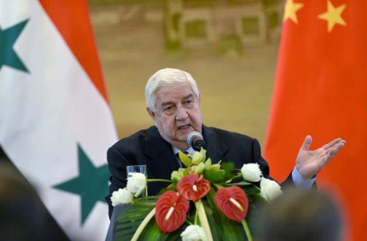 Le ministre syrien des Affaires étrangères Walid Mouallem le 24 décembre 2015 à Pékin