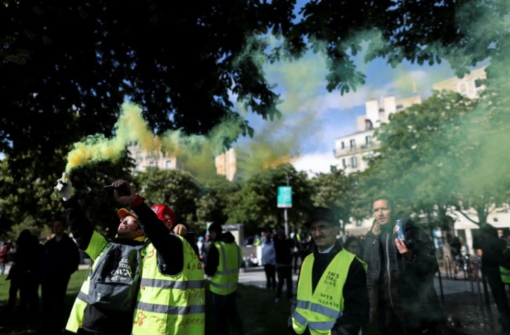 Manifestation de "gilets jaunes" Ă Paris, le 4 mai 2019