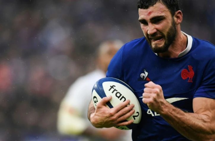 Le capitaine du XV de France Charles Ollivon, auteur de 2 essais face à l'Angleterre lors du Six Nations, au Stade de France, le 2 février 2020