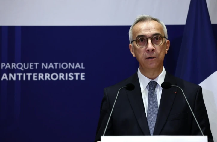 Le procureur national antiterroriste Olivier Christen lors d'une conférence de presse au tribunal judiciaire de Paris, le 29 octobre 2026