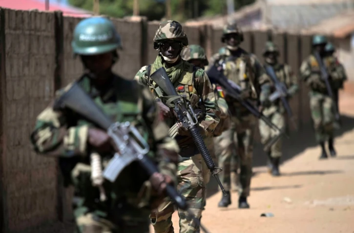 Des soldats Sénégalais, le 22 janvier 2017 à Barra