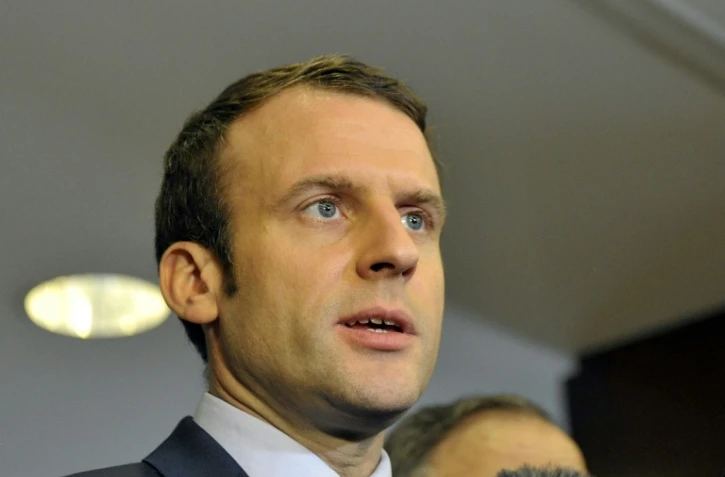 Le candidat à la présidentielle française Emmanuel Macron à Alger, en Algérie, le 13 février 2017