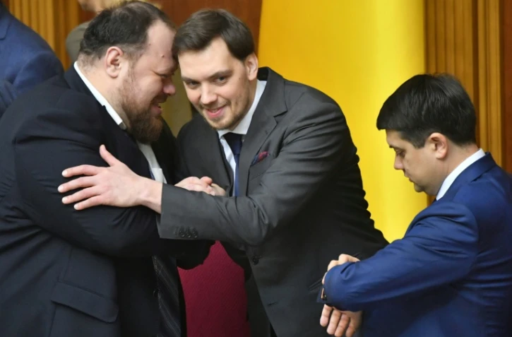 Le Premier ministre ukrainien Oleksiy Goncharuk au Parlement à Kiev le 17 janvier 2020