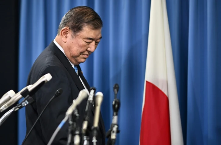 Shigeru Ishiba, le futur Premier ministre du Japon, lors d'une conférence de presse le 30 septembre 2024 à Tokyo