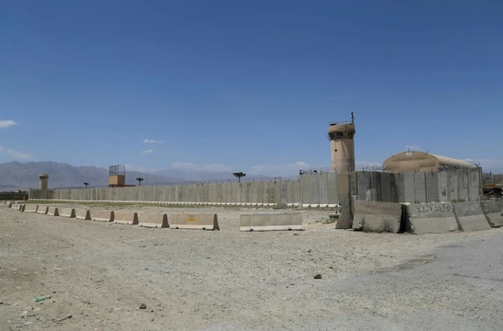 Une vue générale de la base de Bagram en Afghanistan le 2 juillet 2021