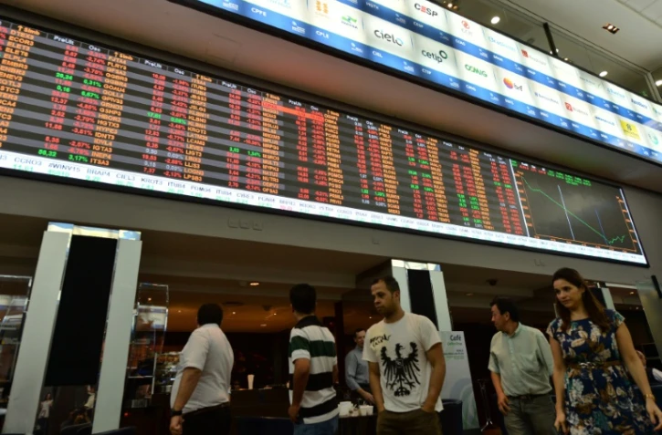 Le siège de la Bourse de Sao Paulo, au Brésil, le 22 septembre 2015