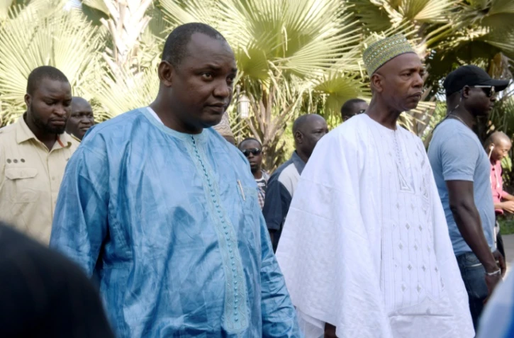 Adama Barrow, président élu de Gambie, à Banjul le 12 décembre 2016