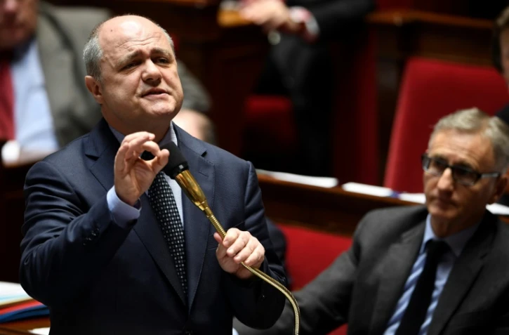 Le ministre de l'Intérieur Bruno Le Roux à l'Assemblée nationale à Paris le 7 février 2017