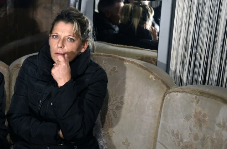 Adèle Vinterstein, le 20 octobre 2015 dans le camp de gens du voyage de Moirans (Isère)