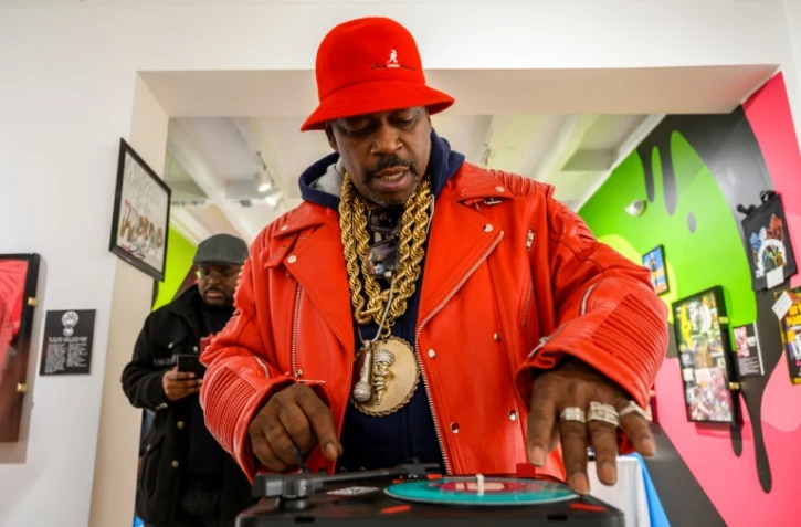 Curtis Fisher, ou Grandmaster Caz, au musée éphémère du Hip-Hop à Washington le 18 janvier 2019