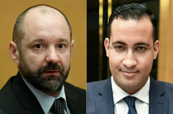 Montage photo réalisé le 8 février 2019 de Vincent Crase et Alexandre Benalla