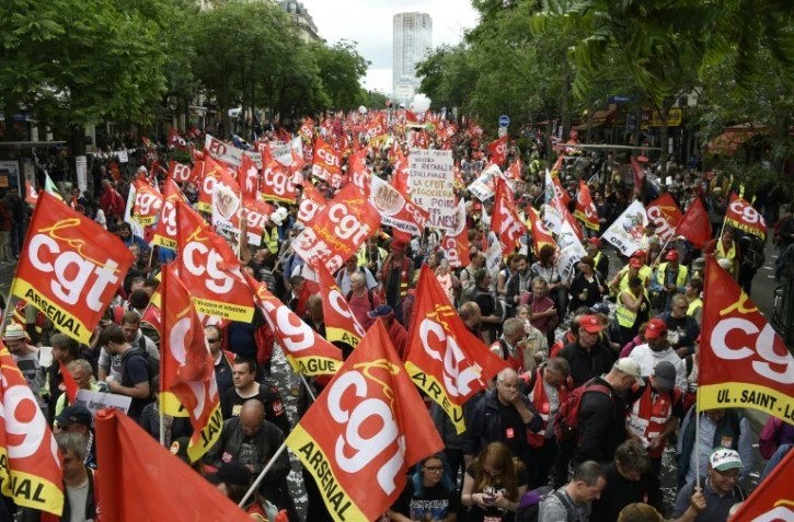 Manifestation à Paris contre la loi Travail le 14 juin 2016