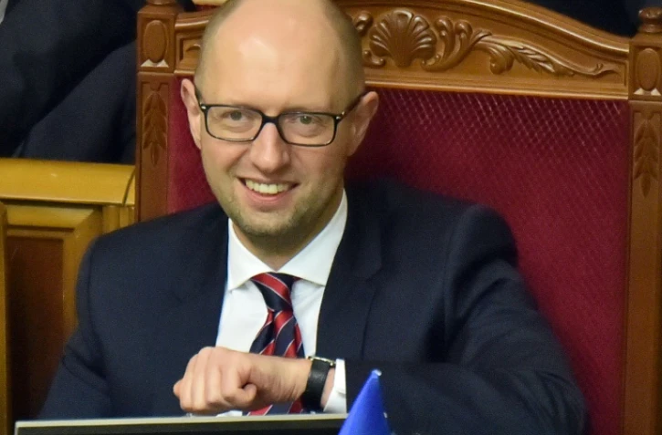 Le Premier ministre ukrainien Arseni Iatseniouk au Parlement à Kiev, le 16 février 2016