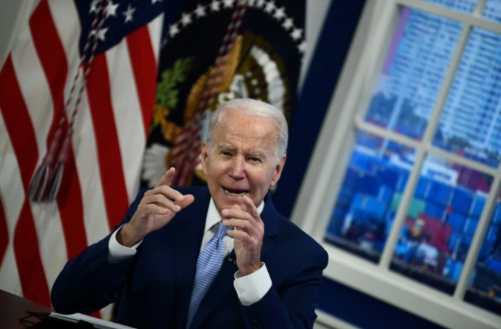 Joe Biden à Washington le 22 décembre 2021