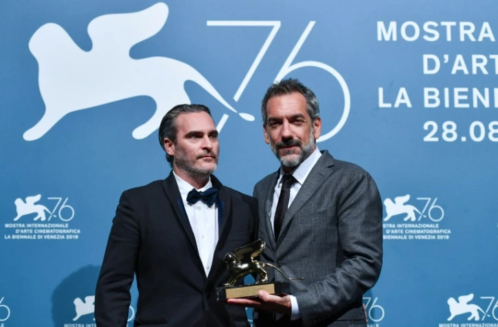 Todd Phillips et Joaquin Phoenix lors du Festival de Venise le 7 septembre 2019