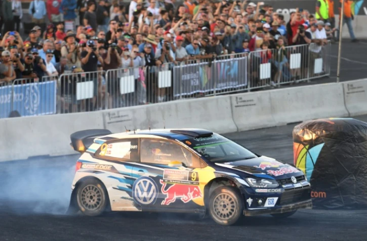 Le Norvégien Andreas Mikkelsen (VW) lors du rallye d'Australie (WRC), le 18 novembre 2016 à Coffs Harbour