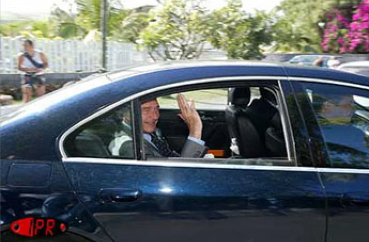 Jacques et Bernadette Chirac étaient en vacances à La Réunion du 7 au 19 août 2002
