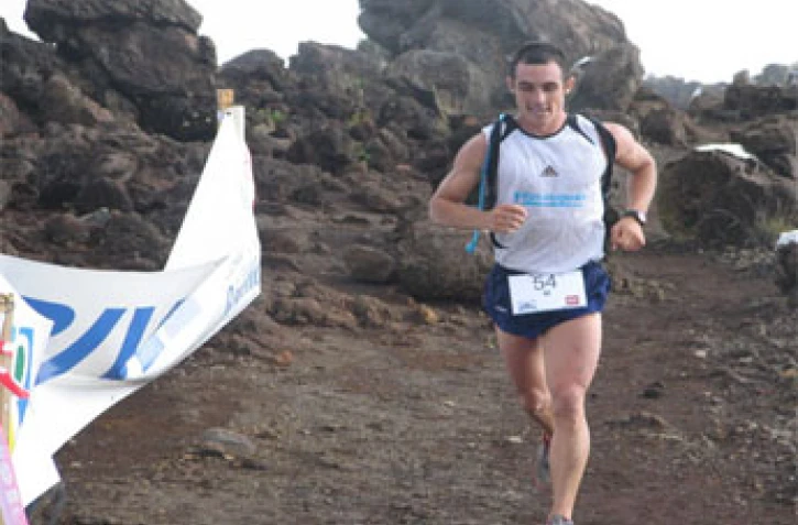 Pascal Grondin vainqueur de l'édition 2005 du cross du Piton des Neiges