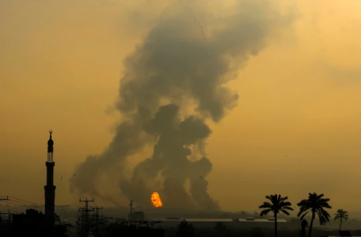 Frappes de l'armée israélienne sur des positions du Hamas dans la bande de Gaza, le 18 juin 2022