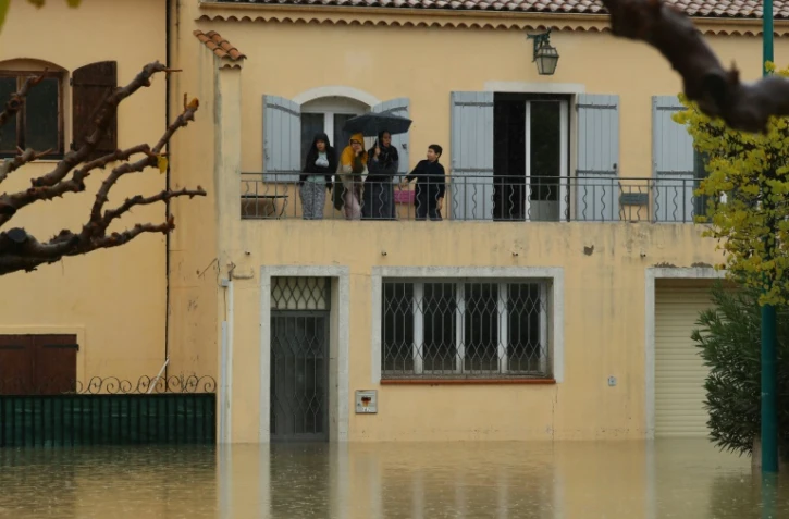 Zone inondée lors des précédentes précipitations à Le Muy (sud-est de la France), le 24 novembre 2019