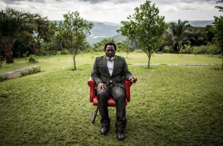 Le président congolais Joseph Kabila dans son jardin à Kinshasa, le 10 décembre 2018