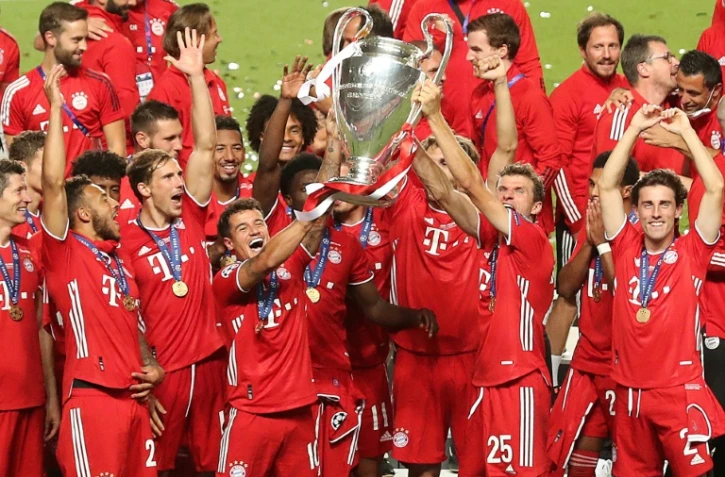 Le Bayern Munich lors de son sacre en Ligue des champions contre le PSG, le 23 août 2020 à Lisbonne