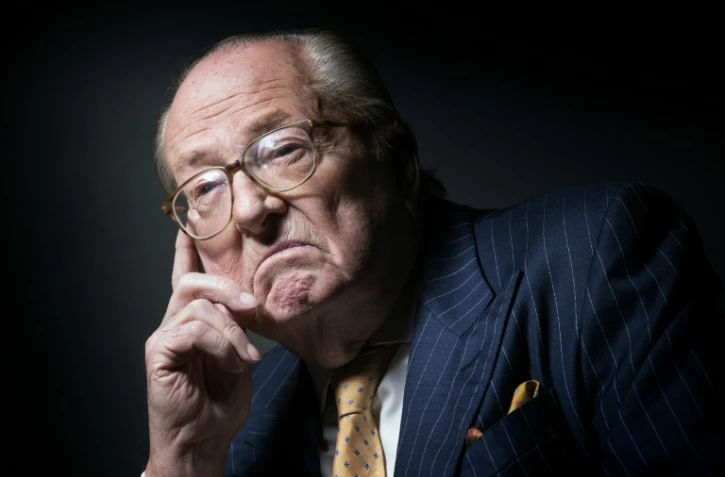 L'ancien président du Front national Jean-Marie Le Pen, le 27 janvier 2016 à Saint-Cloud, près de Paris