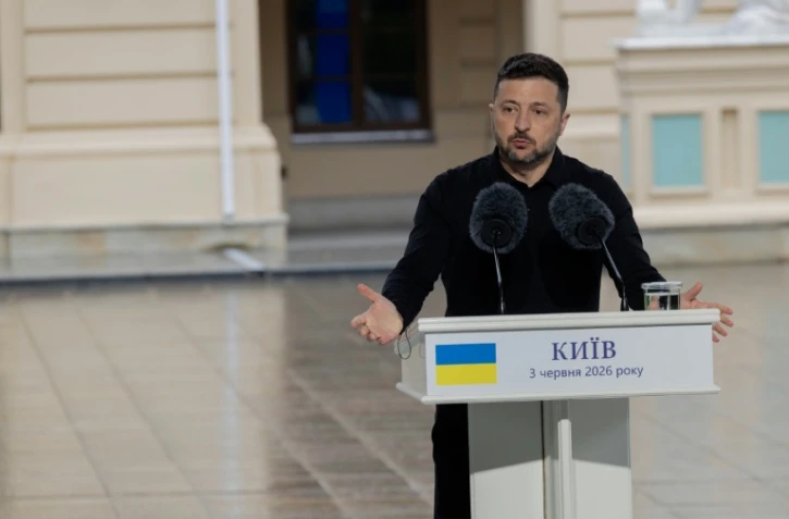 Le président ukrainien Volodymyr Zelensky le 3 juin 2026 à Kiev
