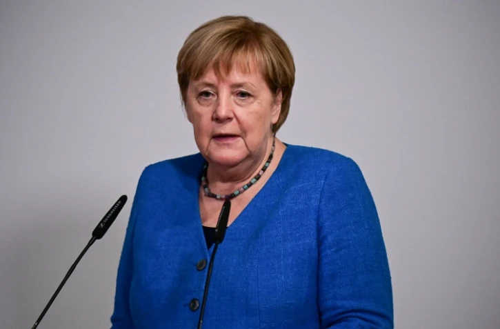 La chancelière allemande Angela Merkel le 20 septembre 2021 à Berlin 