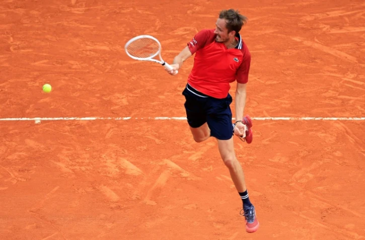 Le Russe Daniil Medvedev lors de son match victorieux contre le Français Gaël Monfils, le 10 avril 2024 à Monte-Carlo