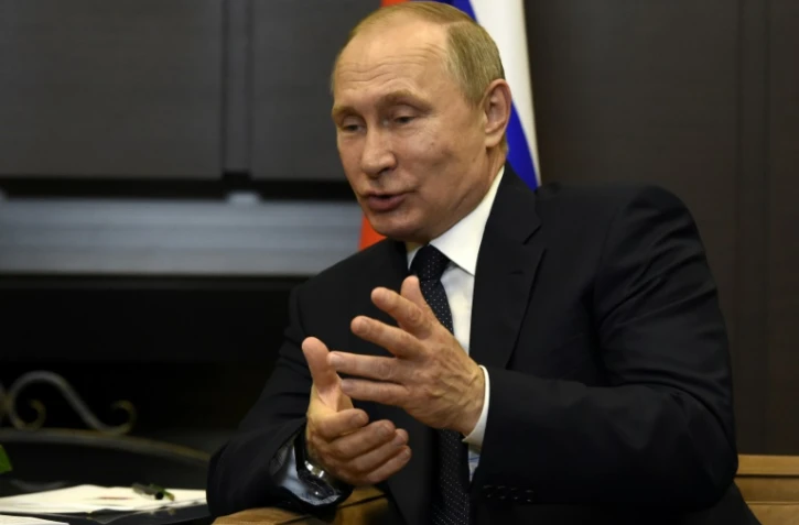 Le président russe Vladimir Poutine à Sotchi, le 17 mai 2017