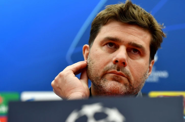 L'Argentin Mauricio Pochettino, alors entraîneur de Tottenham, en conférence de presse à la veille d'un match de groupes de la Ligue des champions sur le terrain de l'Etoile rouge de Belgrade, le 5 novembre 2019