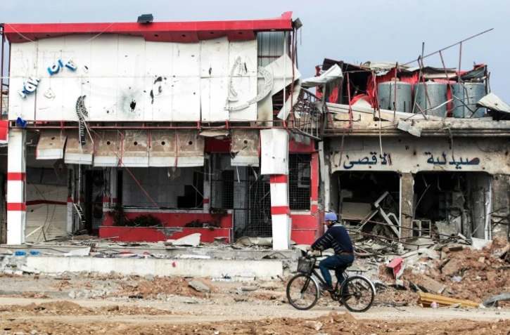 Des immeubles endommagés à Mossoul, le 21 janvier 2017