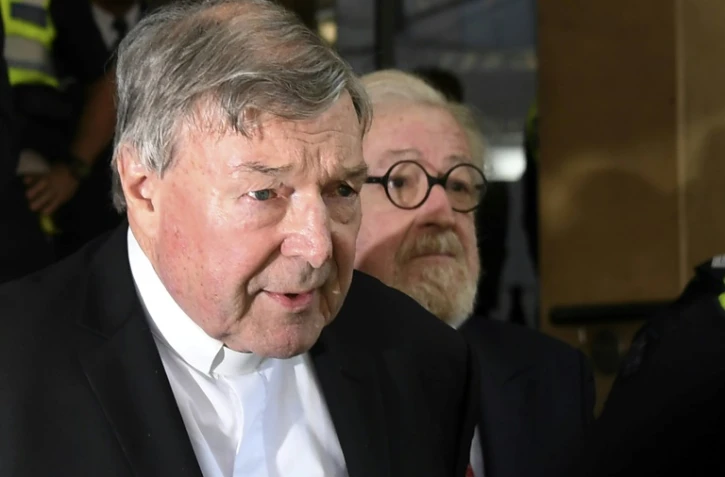 Le cardinal George Pell à sa sortie du tribunal de Melbourne, le 1er mai 2018