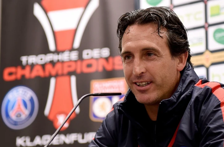 L'entraîneur du PSG Unai Emery, en conférence de presse le 5 août 2016 à Klagenfurt
