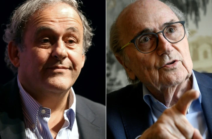 Jugement attendu pour Michel Platini (G) et Sepp Blatter (D)