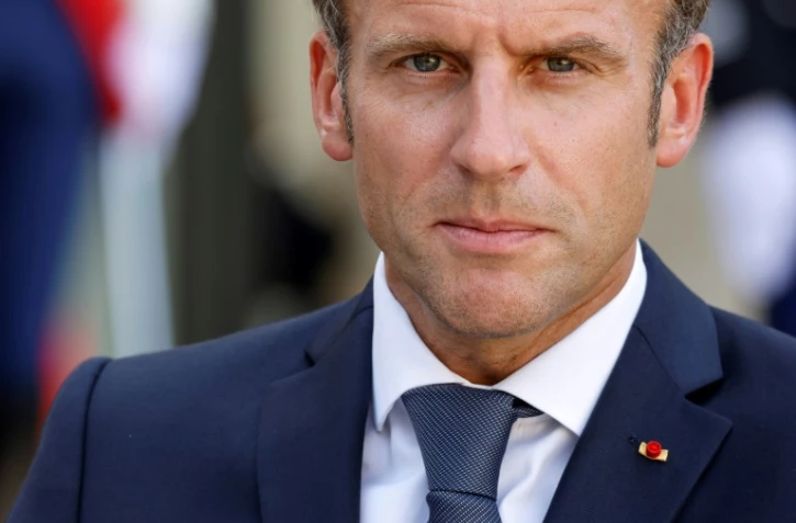 Emmanuel Macron lors de la réception à l'Elysée de son homologue chilien, le 6 septembre 2021
