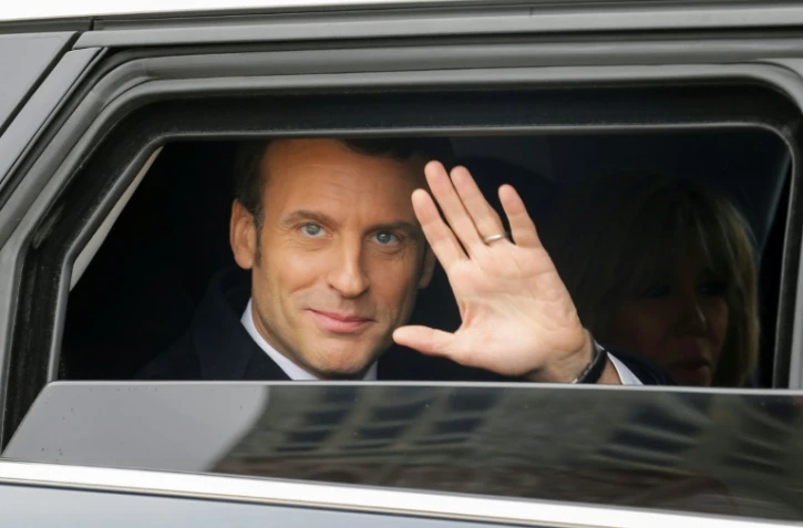 Le président Emmanuel Macron après avoir voté au Touquet, le 15 mars 2020