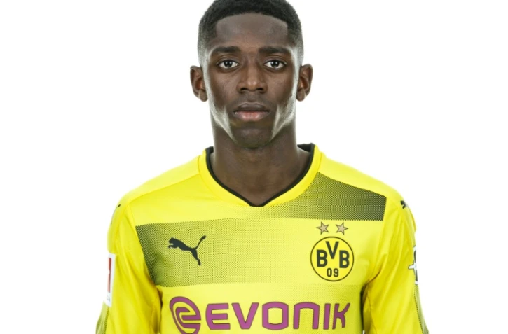 Ousmane Dembélé avec les couleurs du Borussia Dortmund, le 10 août 2017