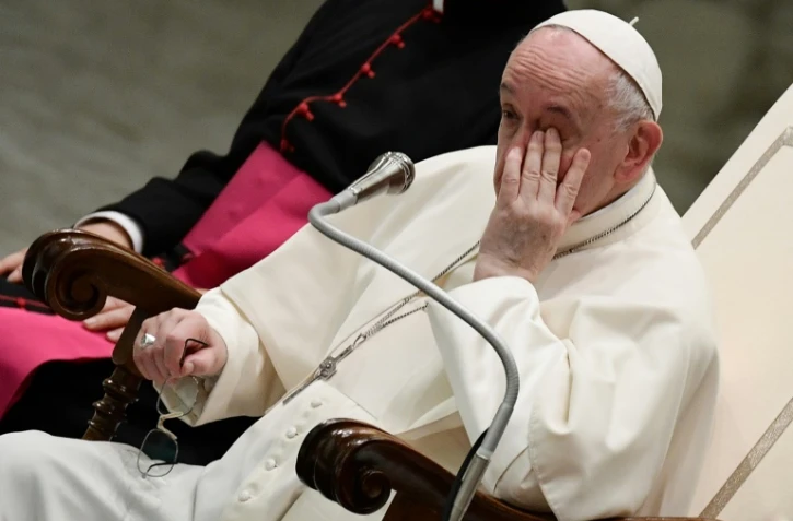 Le pape François lors de l'audience générale le 6 octobre 2021 au Vatican