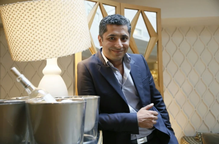 Sylvestre Wahid, dans le restaurant de l'Hôtel Thoumieux dont il est le chef et auquel il a donné son prénom, à Paris le 22 juin 2015