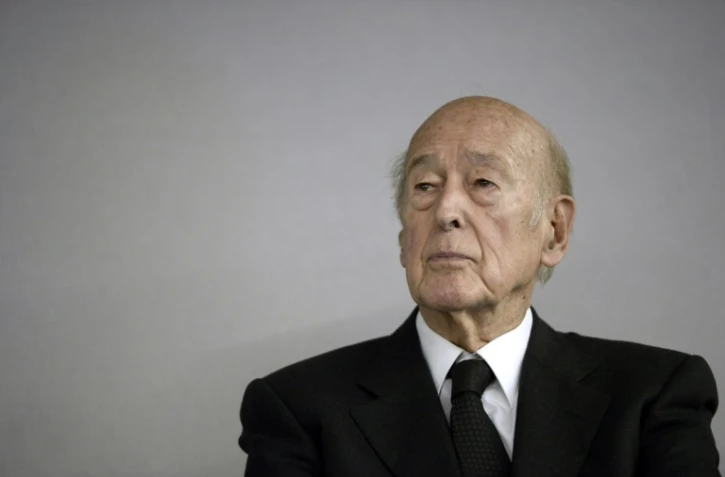 Photo d'archive de l'ancien président français Valery Giscard d'Estaing, le 14 octobre 2014 au Bourget près de Paris
