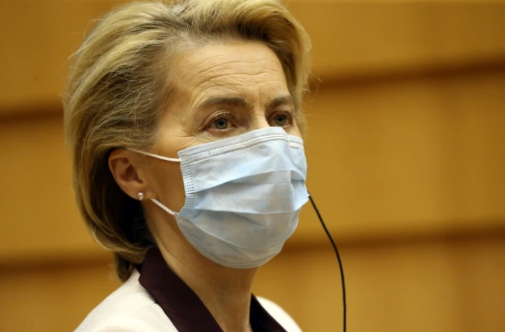 Ursula Von Der Leyen, le 23 juillet 2020 au Parlement européen à Bruxelles