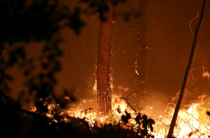 Incendie dans les landes, Luglon, 14 août 2026